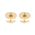 MN in Plain Silver Cufflinks