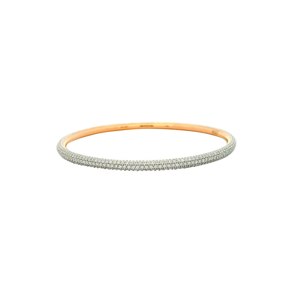 Diamond Bangle pair in fancy design