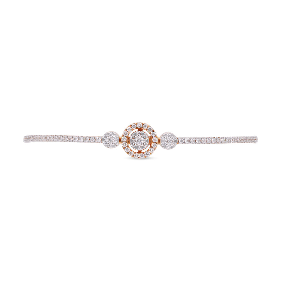 Diamond Bracelet In Stiff Patern