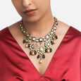 GOLD NECKLACE IN KUNDALAVELAI DESIGN