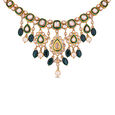 GOLD NECKLACE IN KUNDALAVELAI DESIGN