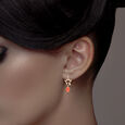 GEMSET GOLD EARDROPS IN OPEN SETTING