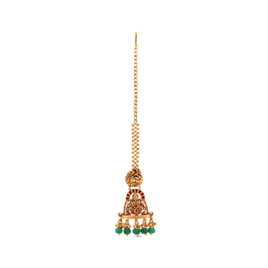 GOLD HEAD ORNAMENT/TEEKA IN REPOUSSEWORK