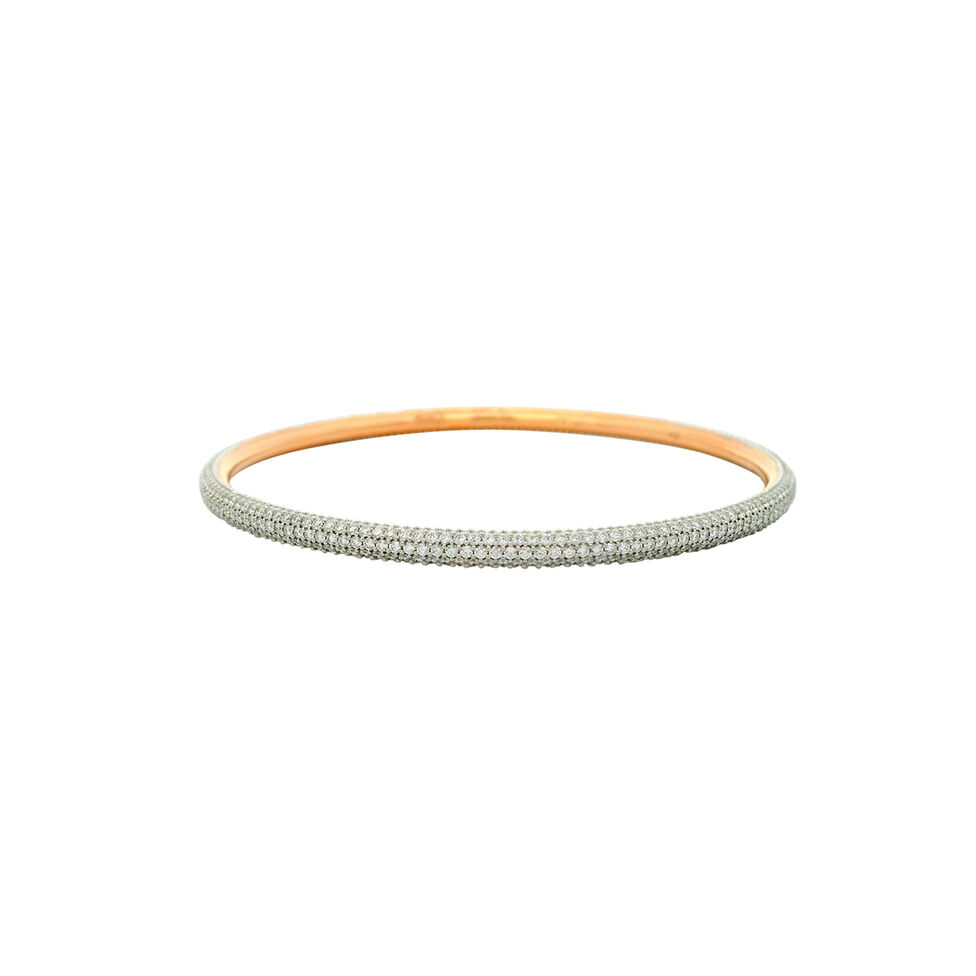 Diamond Bangle pair in fancy design