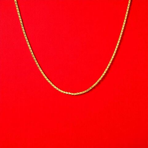 Plain Gold Chain �Bulb� Motif