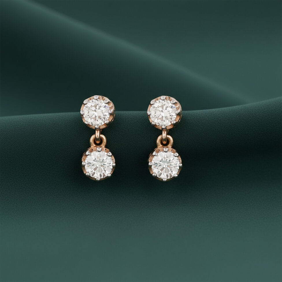 DR set with solitaire and cluster Dia
