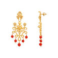 PLAIN GOLD EARDROPS IN CASTING DESIGN