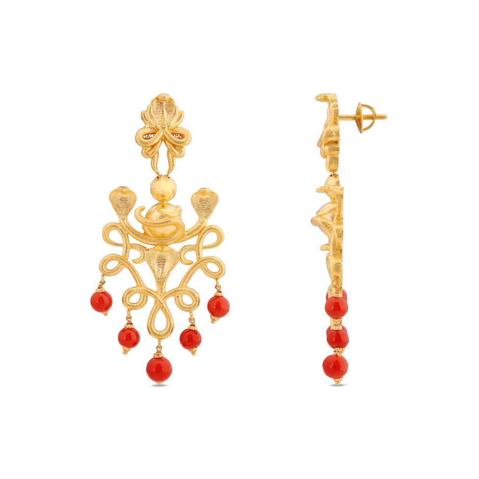 PLAIN GOLD EARDROPS IN CASTING DESIGN