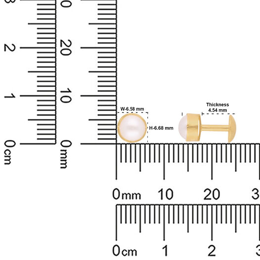 Gemset Ear Stud- Opensetting