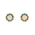 Gemset Ear Stud- Opensetting
