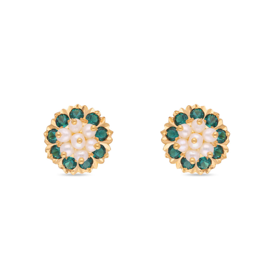 Gemset Ear Stud- Opensetting
