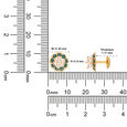 Gemset Ear Stud- Opensetting