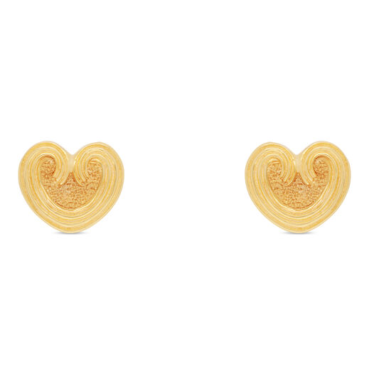 Plain Gold Ear Stud in casting Deisgn