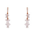 Diamond Earstud Set With 'J" Pattern