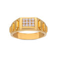 GEMSET GOLD GENTS RING IN CASTING