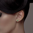 Big5Gem Earstud'Kammal'/7Stone-Close set