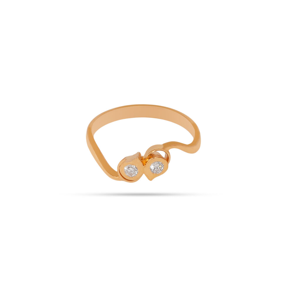 Diamond Ring in Fancy Design for Ladies