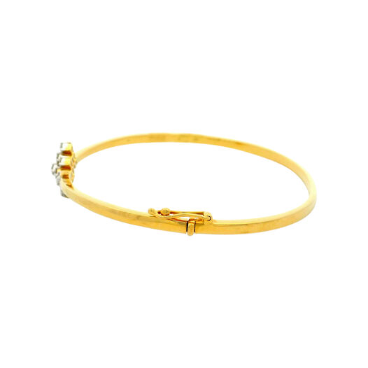 Diamond Bracelet In Stiff Patern