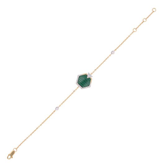 Diamond Bracelet In Flexi Pat With Gem