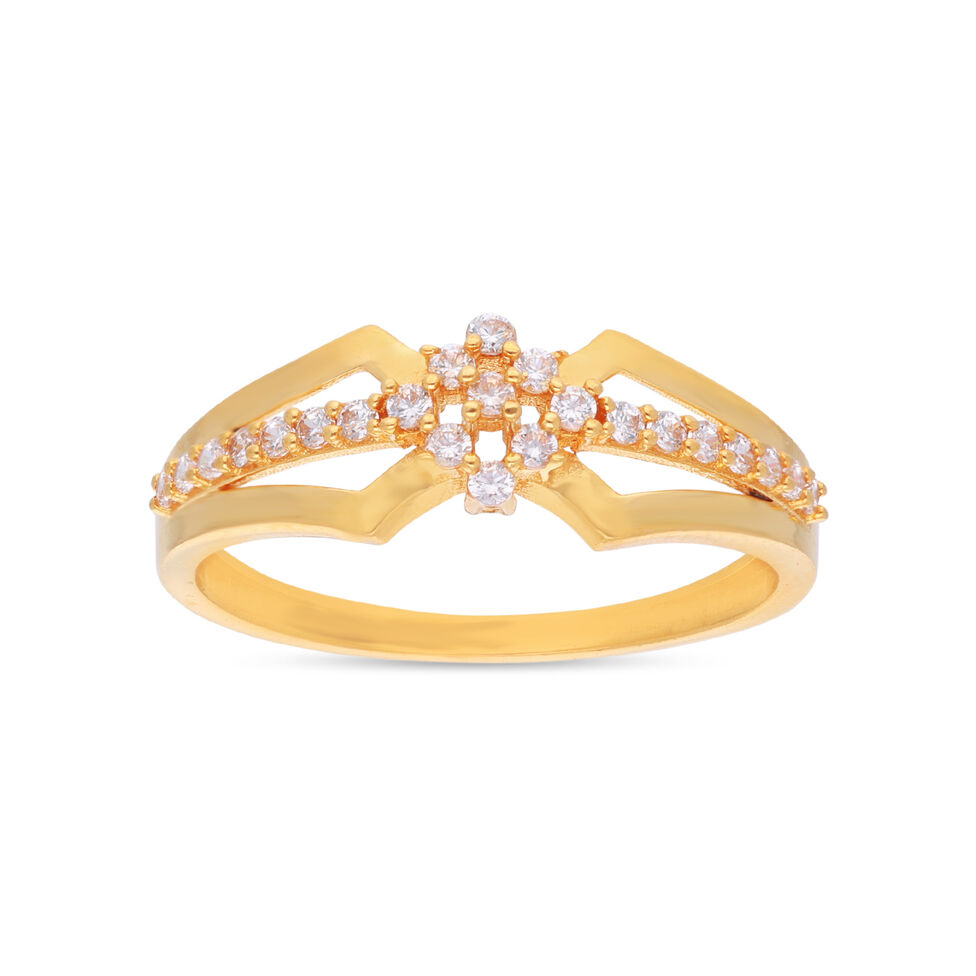 GEMSET GOLD LADIES RING IN CASTING