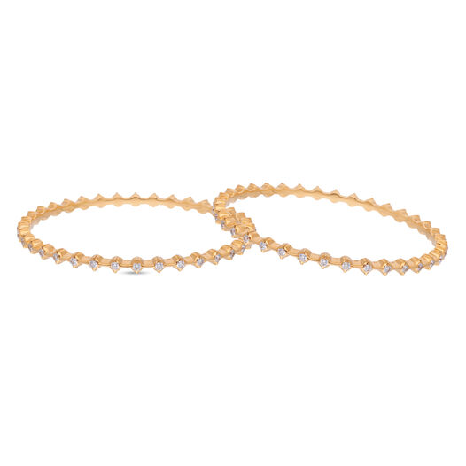 Diamonds Bangles in Gap Pattern