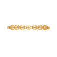 Plain Gold bead/die work Flexi Bracelets