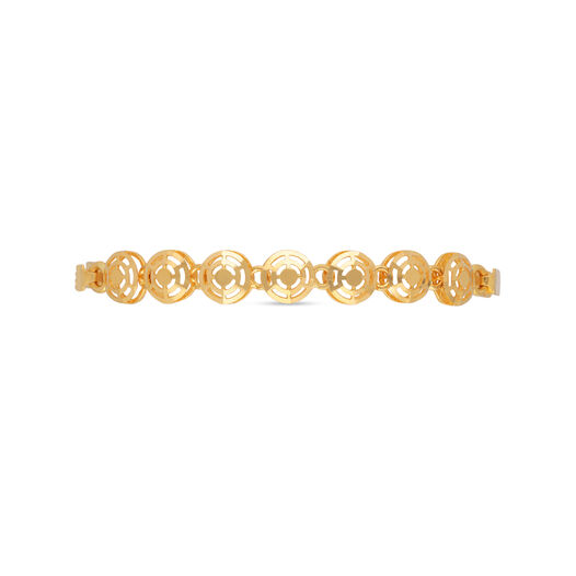 Plain Gold bead/die work Flexi Bracelets
