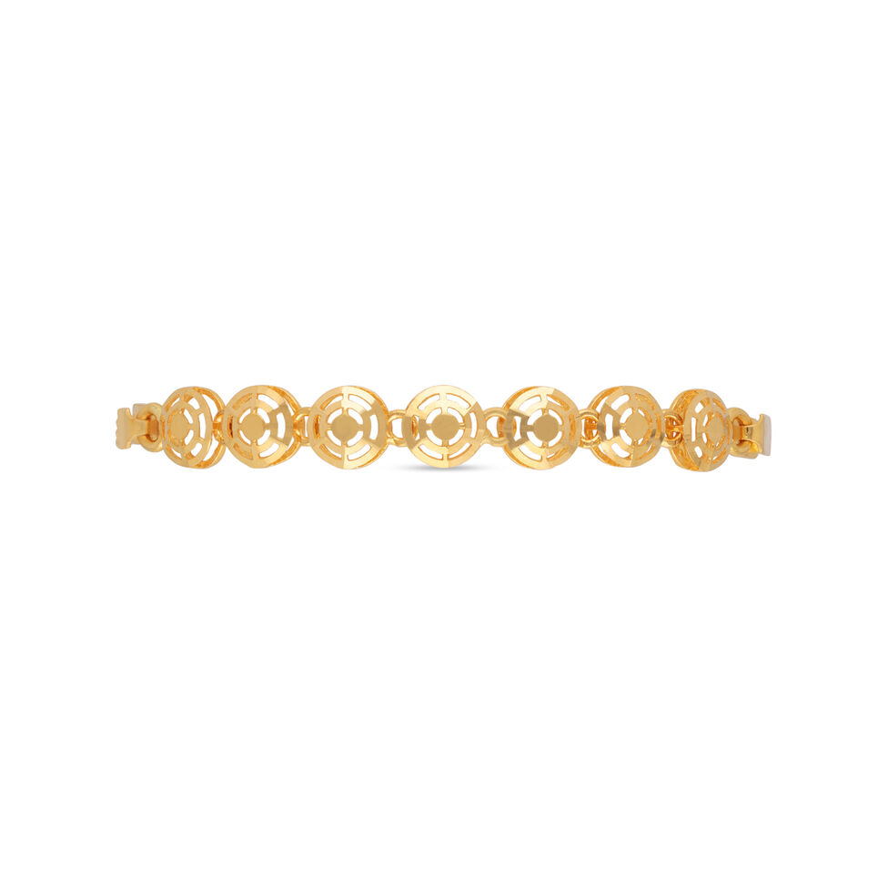 Plain Gold bead/die work Flexi Bracelets