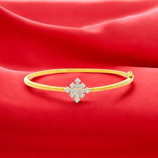 Diamond Bracelet In Stiff Patern