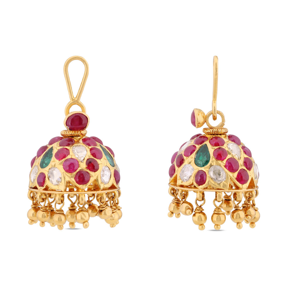 JHUMKA IN KUNDALAVELAI FANCY DESIGN