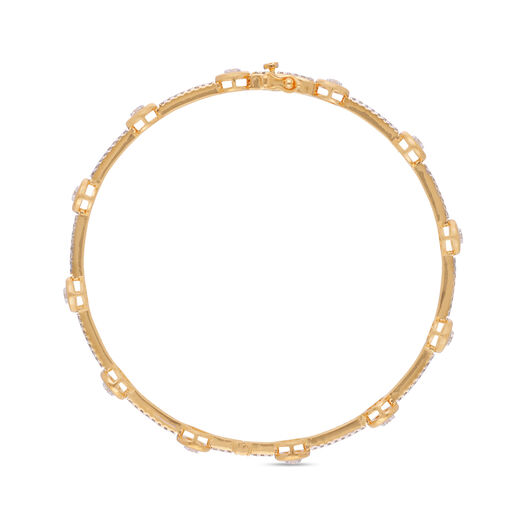 Diamond Bangle pair in fancy design