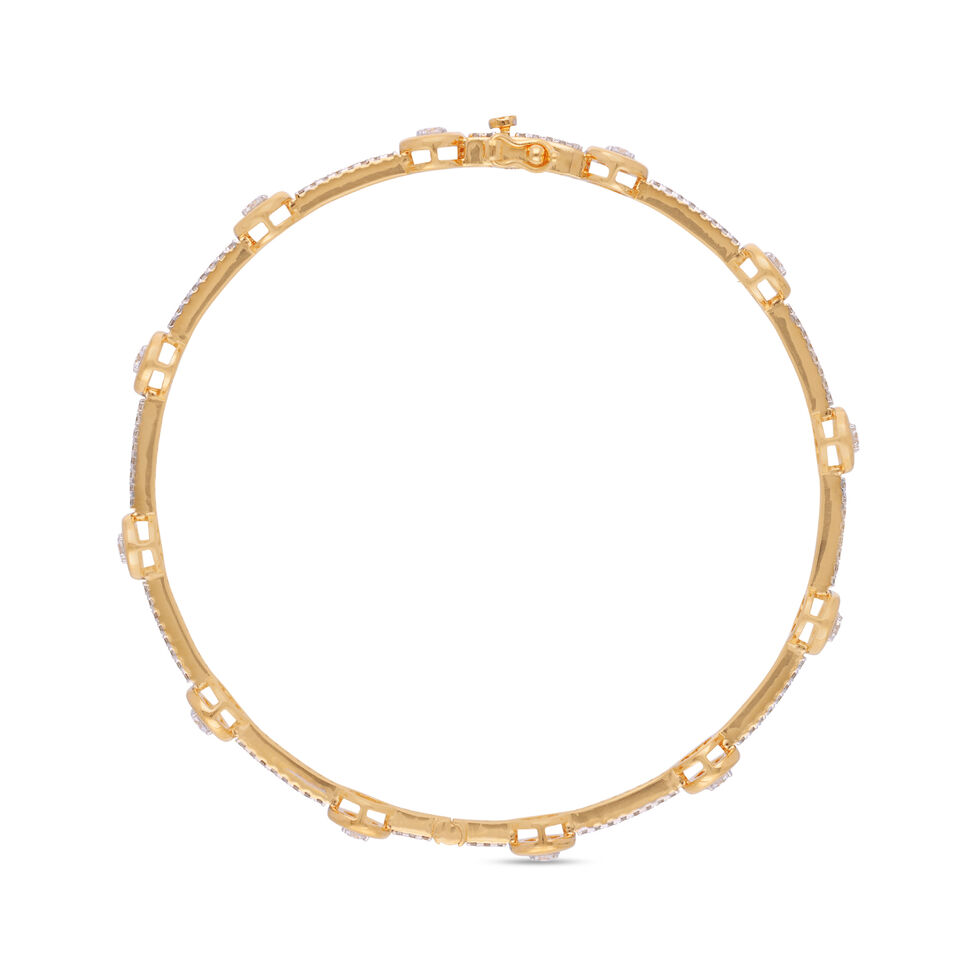 Diamond Bangle pair in fancy design