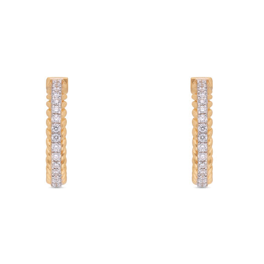 Diamond Earstud Set With Fancy Design