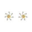 Diamond Earstud Set With Fancy Design