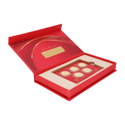 500mg Gold Foil Coin Set of5 Pieces-Tree
