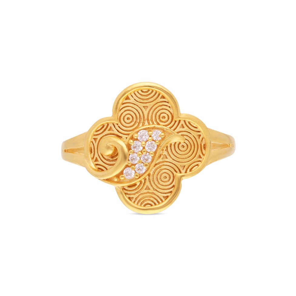GEMSET GOLD LADIES RING IN CASTING