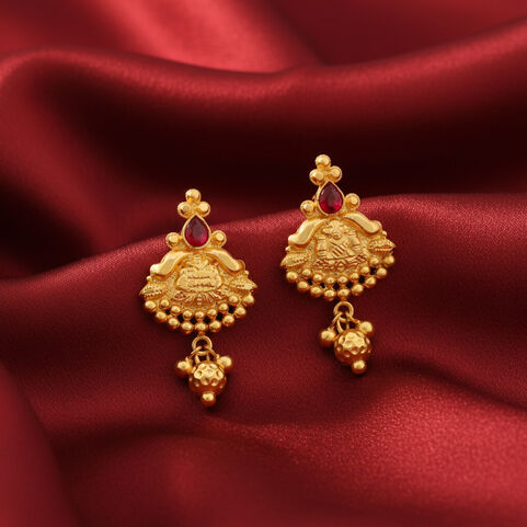PLAIN GOLD EARDROP FILIGRE/DIE WITHMATIL