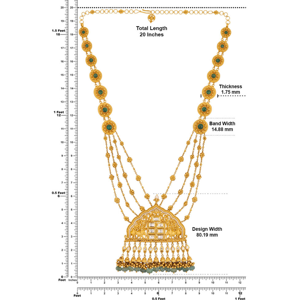 GEMSET NECKLACE IN SPREZZATURA DESIGN