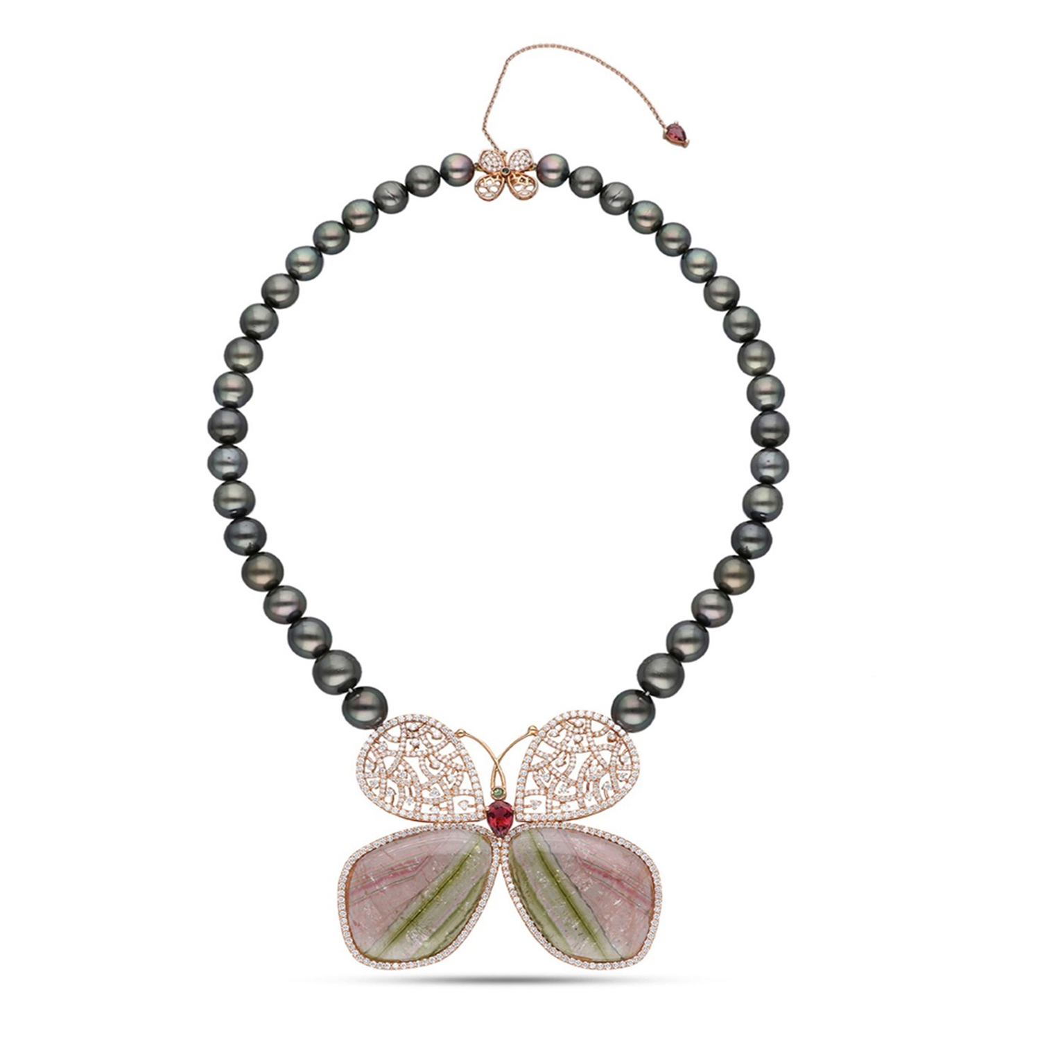 Diamond Necklace Set With Pearls
